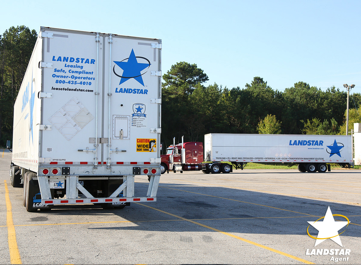 Landstar trucks secure heavy specialized load